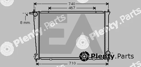 Eaclima 31R28137 — Radiator, engine cooling