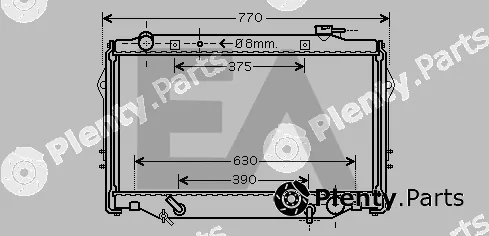 Eaclima 31R71200 — Radiator, engine cooling