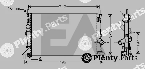Eaclima 31R22124 — Radiator, engine cooling