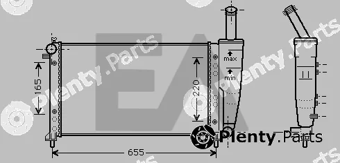 Eaclima 31R25097 — Radiator, engine cooling