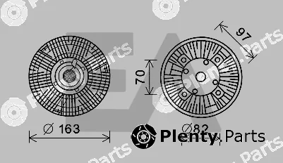 Eaclima 35C47D05 — Fan Wheel, engine cooling