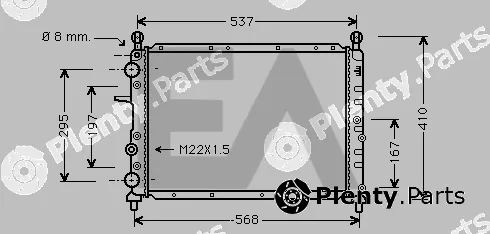 Eaclima 31R25080 — Radiator, engine cooling