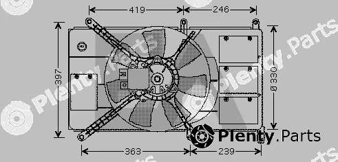 Eaclima 33V51021 — Fan, engine cooling