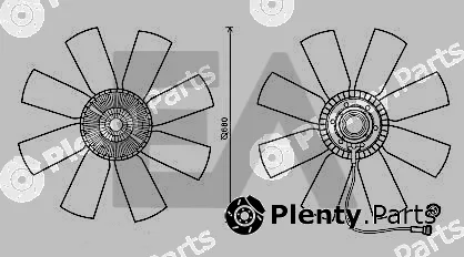 Eaclima 35C76C03 — Fan Wheel, engine cooling