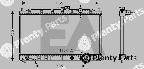 Eaclima 31R51051 — Radiator, engine cooling