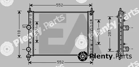 Eaclima 31R25106 — Radiator, engine cooling