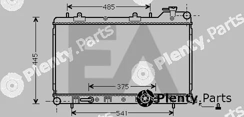 Eaclima 31R68040 — Radiator, engine cooling
