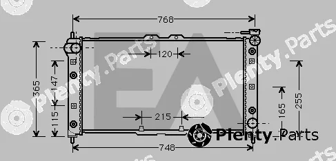 Eaclima 31R52054 — Radiator, engine cooling