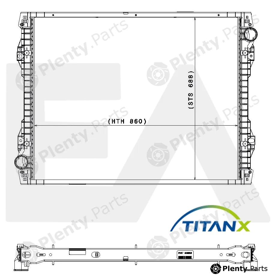 Eaclima 31R63016T — Radiator, engine cooling