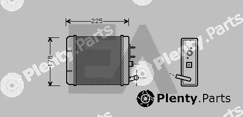 Eaclima 45C67002 — Heat Exchanger, interior heating