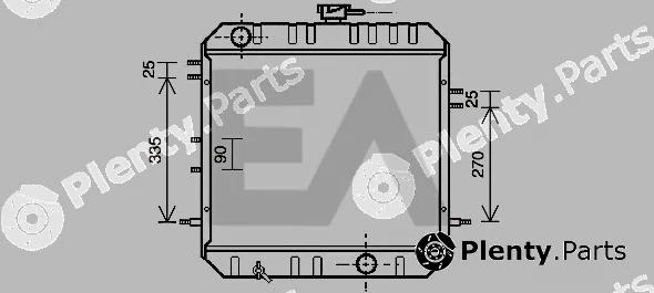 Eaclima 31R51038 — Radiator, engine cooling