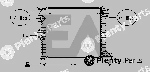 Eaclima 31R78018 — Radiator, engine cooling