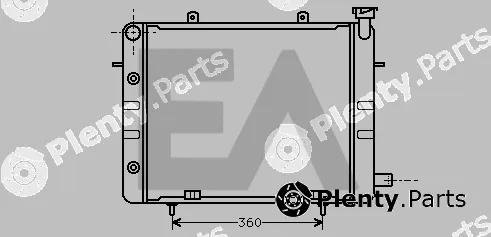 Eaclima 31R54034 — Radiator, engine cooling