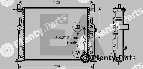 Eaclima 31R50180 — Radiator, engine cooling