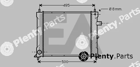 Eaclima 31R05018 — Radiator, engine cooling