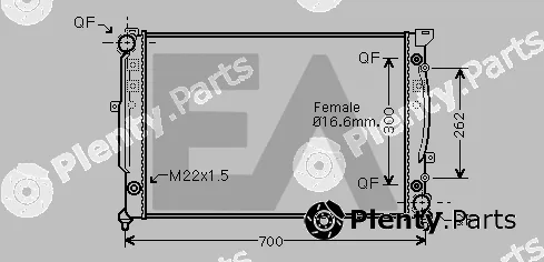 Eaclima 31R02089 — Radiator, engine cooling