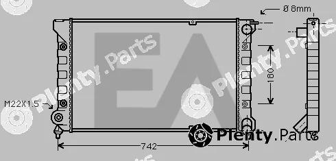 Eaclima 31R77073 — Radiator, engine cooling