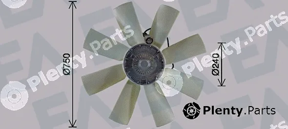 Eaclima 35C76C13 — Fan Wheel, engine cooling