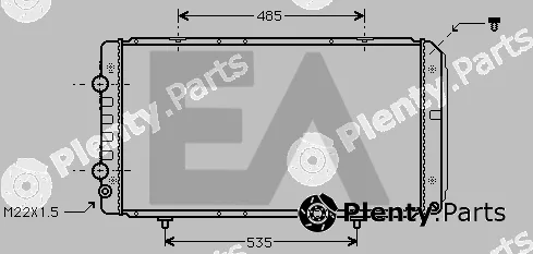 Eaclima 31R55080 — Radiator, engine cooling