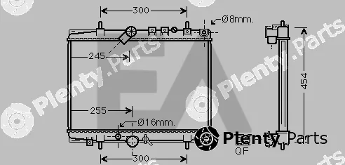Eaclima 31R55095 — Radiator, engine cooling