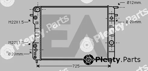 Eaclima 31R54119 — Radiator, engine cooling