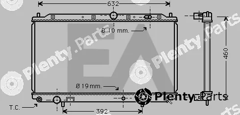 Eaclima 31R51044 — Radiator, engine cooling