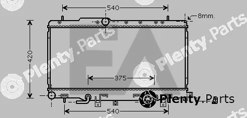 Eaclima 31R68029 — Radiator, engine cooling