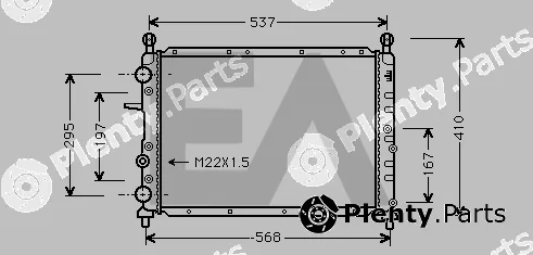 Eaclima 31R03012 — Radiator, engine cooling