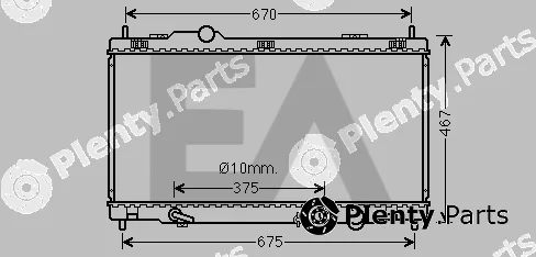Eaclima 31R71281 — Radiator, engine cooling