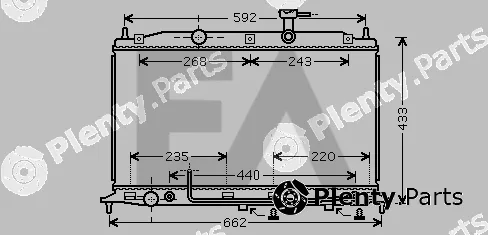 Eaclima 31R28077 — Radiator, engine cooling
