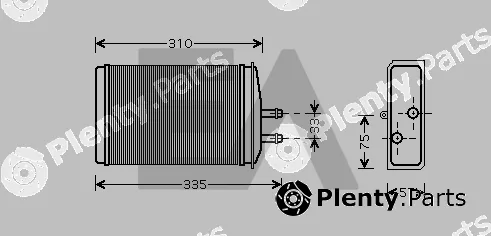 Eaclima 45C61001 — Heat Exchanger, interior heating