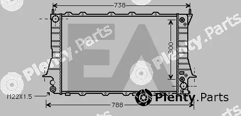 Eaclima 31R02079 — Radiator, engine cooling
