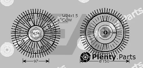 Eaclima 35C07D05 — Fan Wheel, engine cooling