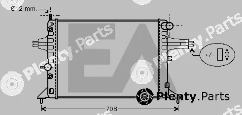 Eaclima 31R54184 — Radiator, engine cooling
