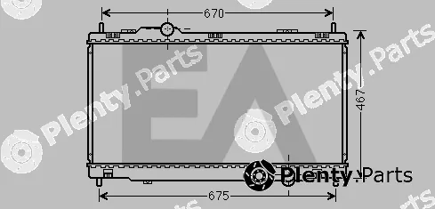 Eaclima 31R71244 — Radiator, engine cooling