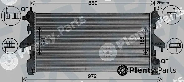Eaclima 31R10114 — Radiator, engine cooling