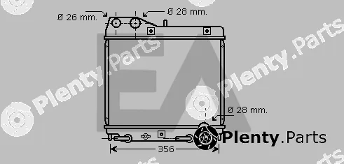 Eaclima 31R26044 — Radiator, engine cooling