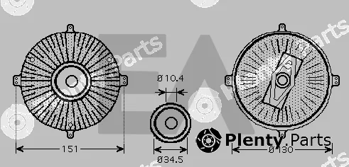Eaclima 35C50D13 — Fan Wheel, engine cooling