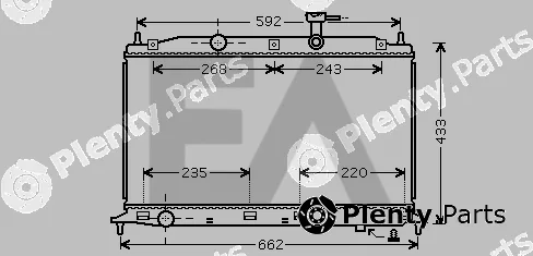 Eaclima 31R28064 — Radiator, engine cooling