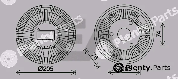 Eaclima 35C30D10 — Fan Wheel, engine cooling