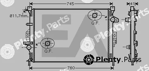Eaclima 31R22135 — Radiator, engine cooling