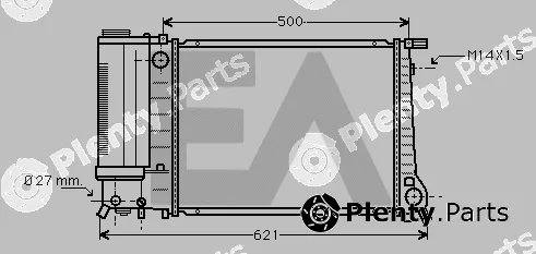Eaclima 31R07032 — Radiator, engine cooling