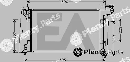 Eaclima 31R71167 — Radiator, engine cooling