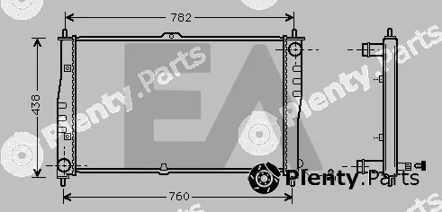 Eaclima 31R36067 — Radiator, engine cooling