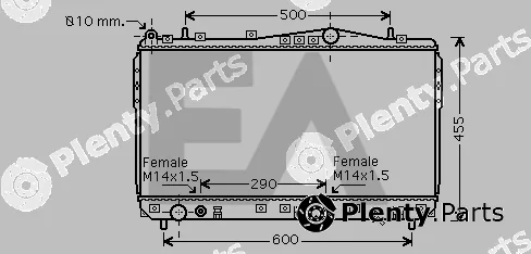 Eaclima 31R20052 — Radiator, engine cooling