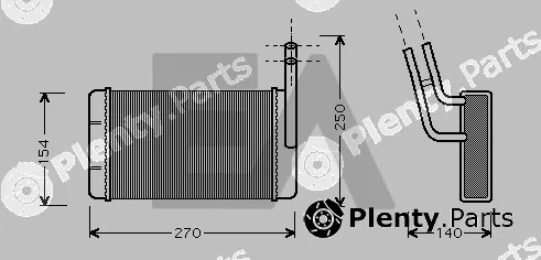 Eaclima 45C22008 — Heat Exchanger, interior heating