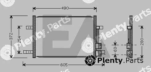 Eaclima 30C22021 — Condenser, air conditioning