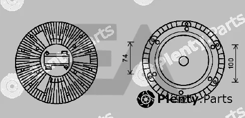 Eaclima 35C45D01 — Fan Wheel, engine cooling