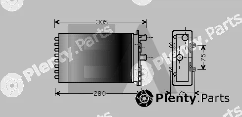 Eaclima 45C77018 — Heat Exchanger, interior heating