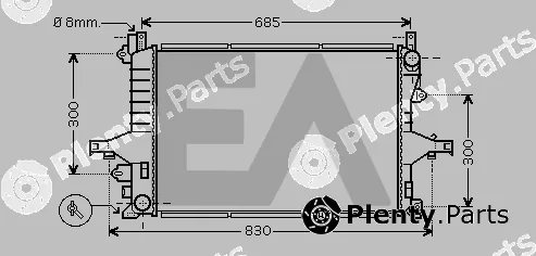 Eaclima 31R78045 — Radiator, engine cooling